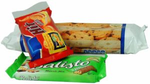 flow-wrap bakery products