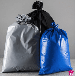 coloured waste bag
