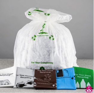 clear waste bag